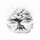 tree featuring themes of nature and zach bryan tattoo design idea