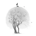 tree featuring themes of nature and zach bryan tattoo design idea