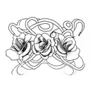three sisters tattoo design idea