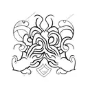 three sisters tattoo design idea