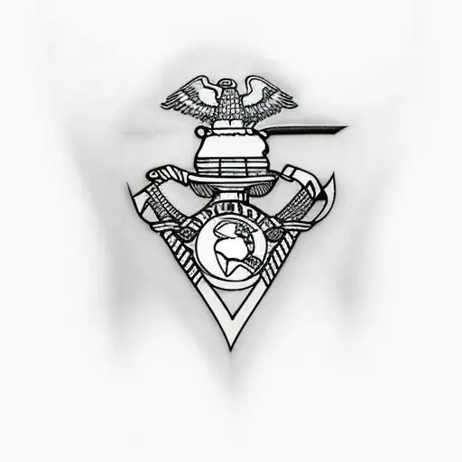 usmc infantry  tattoo design idea