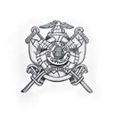 usmc infantry  tattoo design idea