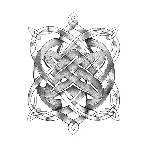 Celtic Knot sleeve tattoo design idea