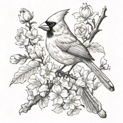 cardinal virtue tattoo design idea