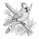 cardinal virtue tattoo design idea
