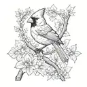 cardinal virtue tattoo design idea