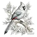 cardinal virtue tattoo design idea