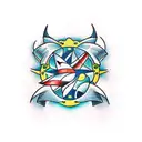 Tattoo displaying elements of Irish, Puerto Rican, and Dominican heritage tattoo design idea
