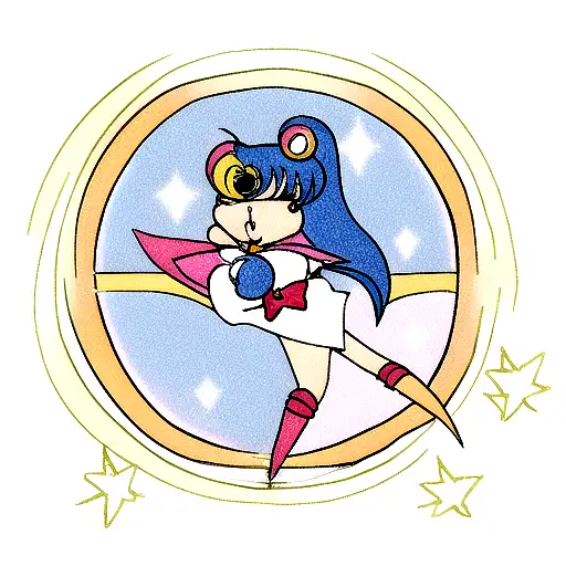 sailor moon  tattoo design idea