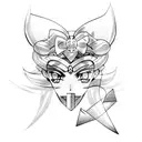 sailor moon tattoo design idea