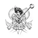 sailor moon tattoo design idea
