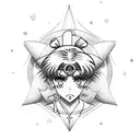 sailor moon tattoo design idea