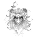 sailor moon tattoo design idea