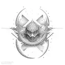 sailo moon gothic tattoo design idea