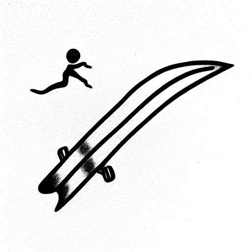 skate tattoo design idea