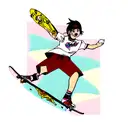 skate tattoo design idea