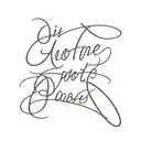some phrase or qotue or even word in a slight cursive but also something that is dedicated to my parents tattoo design idea