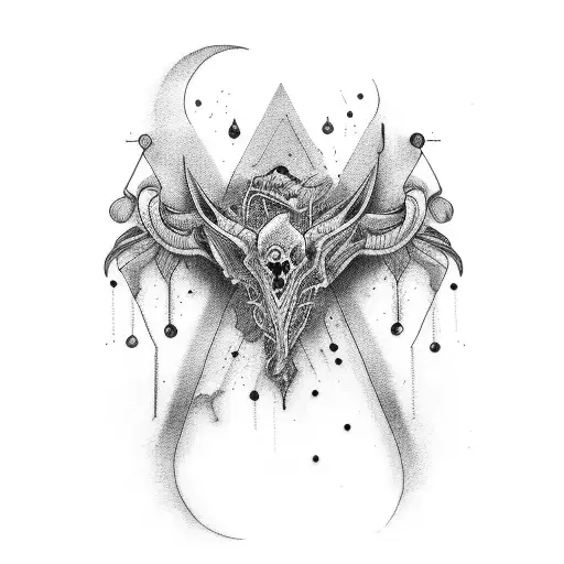 gore anxiety tattoo design idea