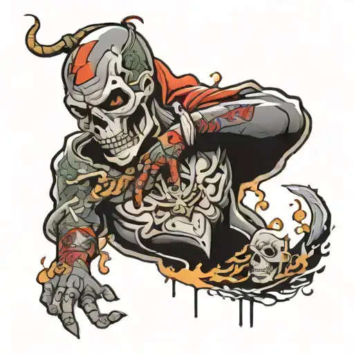 gang life urban graffiti style tattoo design idea