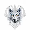 hell hound tattoo design idea