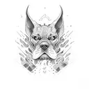 hell hound tattoo design idea
