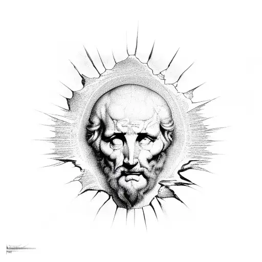 Creation of Adam by Michaelangelo tattoo design idea