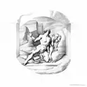 Creation of Adam by Michaelangelo tattoo design idea