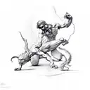 Creation of Adam by Michaelangelo tattoo design idea