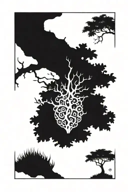 poison tree tattoo design idea