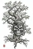 poison tree tattoo design idea