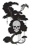 poison tree tattoo design idea
