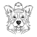 border collie tattoo design idea