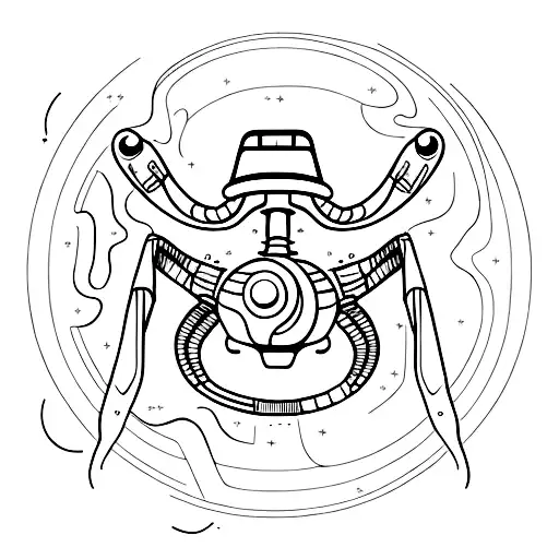 alien ufo  tattoo design idea