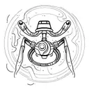 alien ufo  tattoo design idea