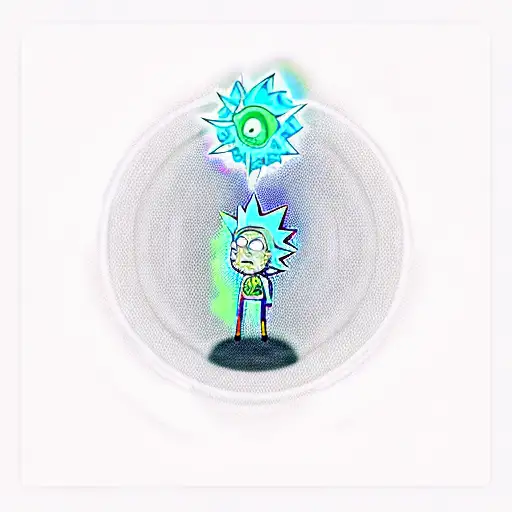 portal gun rick and morty tattoo design idea