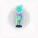 portal gun rick and morty tattoo design idea