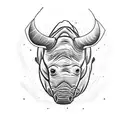 rhino+outline+tattoo+with+Colombian+flag+colors+shading+outside+the+lines+s+and+"Que+Chimba"+written+in+cursive+insde+th tattoo design idea