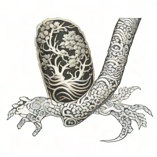 japanese blackout sleeve tattoo tattoo design idea