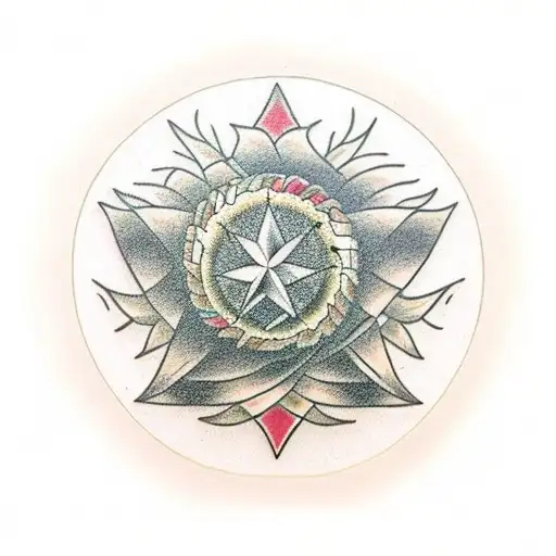 tumbleweed symmetrical  tattoo design idea