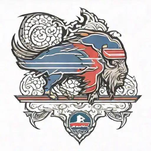 buffalo bills logo tattoo design idea