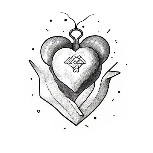 Heart with the name Summer inside it tattoo design idea