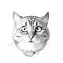 Emo Garfield tattoo design idea