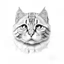 Emo Garfield tattoo design idea