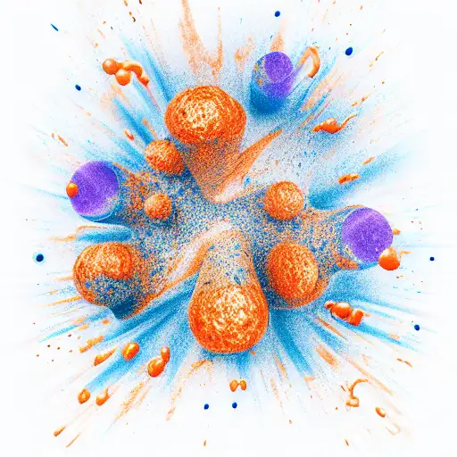 lava lamp in forest blue orange tattoo design idea