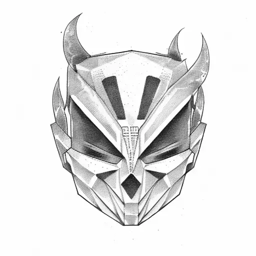 Anonymous mask tattoo design idea