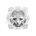 Matrix-inspired design tattoo design idea