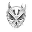 Anonymous mask tattoo design idea