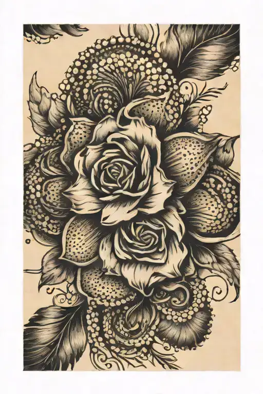 sepia tattoo design idea