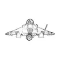 a fighter jet tattoo design idea