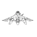 a fighter jet tattoo design idea